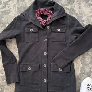 Button-Up Jacket charcoal xs